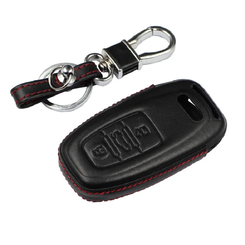 

2020 Новый кожаный чехол для автомобильного ключа, чехол для автомобильного ключа для Audi A4L/A6L/A5/S6/Q5/A7/A8L, аксессуары для смарт-ключей