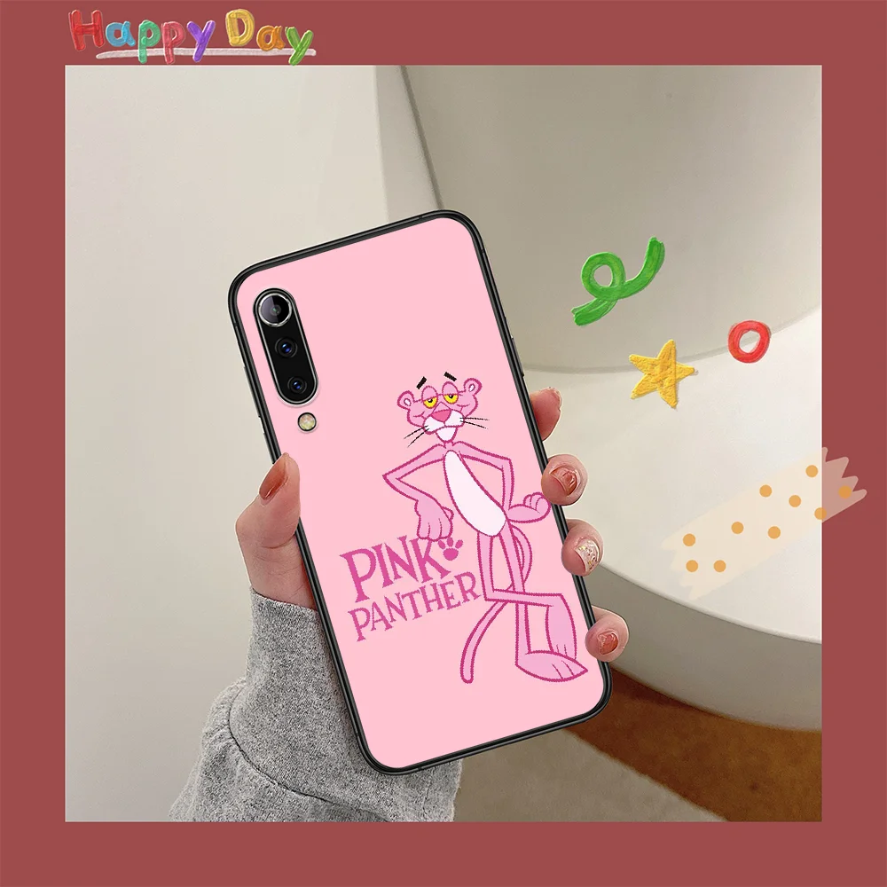 

Pink Panther Phone Case For XIAOMI MI Note 8 9 T 10 Pro Lite SE A2 A3 POCO X M MAX 2 3 black Funda Luxury Waterproof 3D Hoesjes