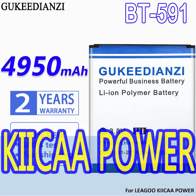 

GUKEEDIANZI High Capacity Battery BT-591 4950mAh For LEAGOO KIICAA POWER Bateria