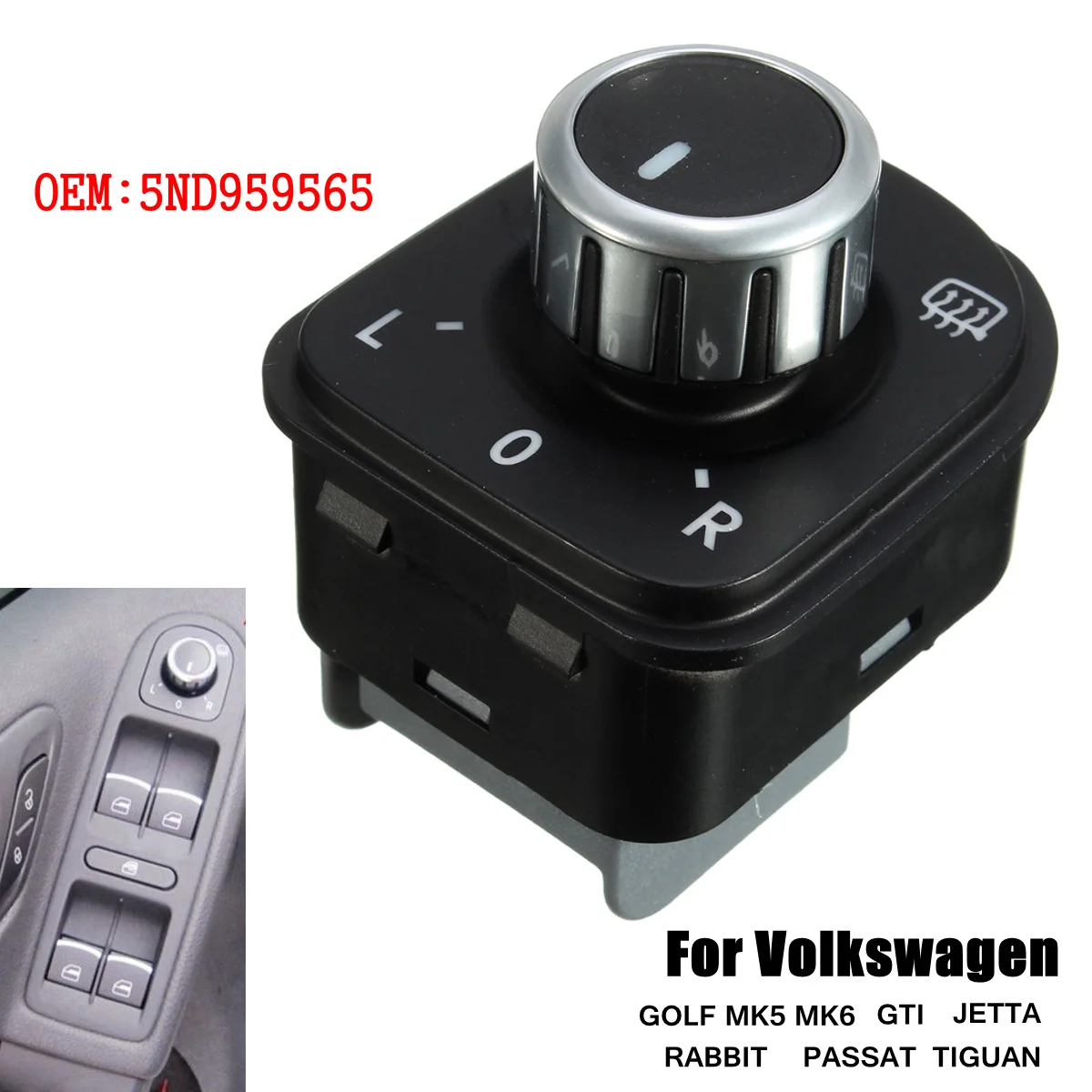 Переключатель управления боковым зеркалом для Volkswagen /VW CC TIGUAN PASSAT B6 B7 GOLF 5 6 MK5 MK6 JETTA |