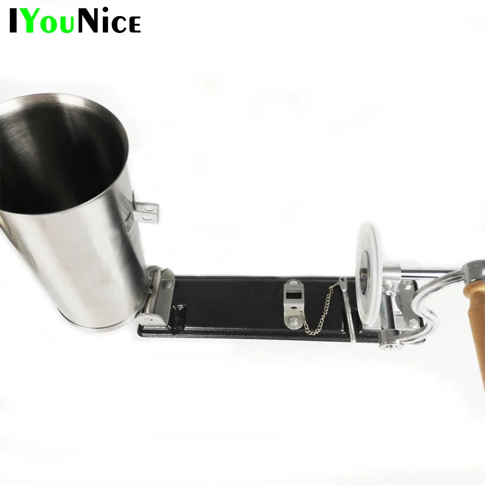 Ручной горизонтальный колбасный шприц устройство из нержавеющей стали для