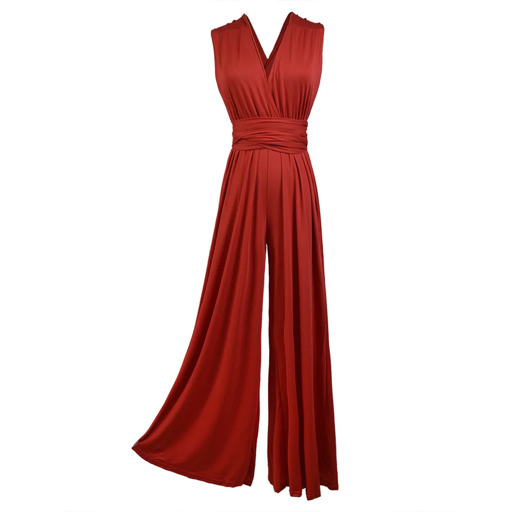 

Sexy Bandage Jumpsuits Women Multi-thread and Multi-rope Cross Summer Fashoin Loose Jumpsuit Lugentolo