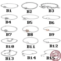 2020 new sterling silver pan bracelet heart shaped lock retractable bracelet suitable for womens wedding party fashion jewelry