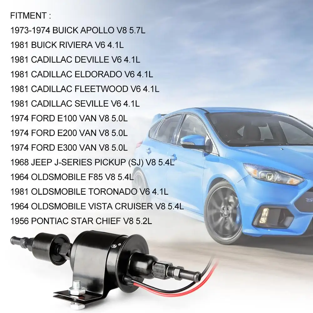 Электрический топливный насос 12 вольт встроенный универсальный Низкий давление