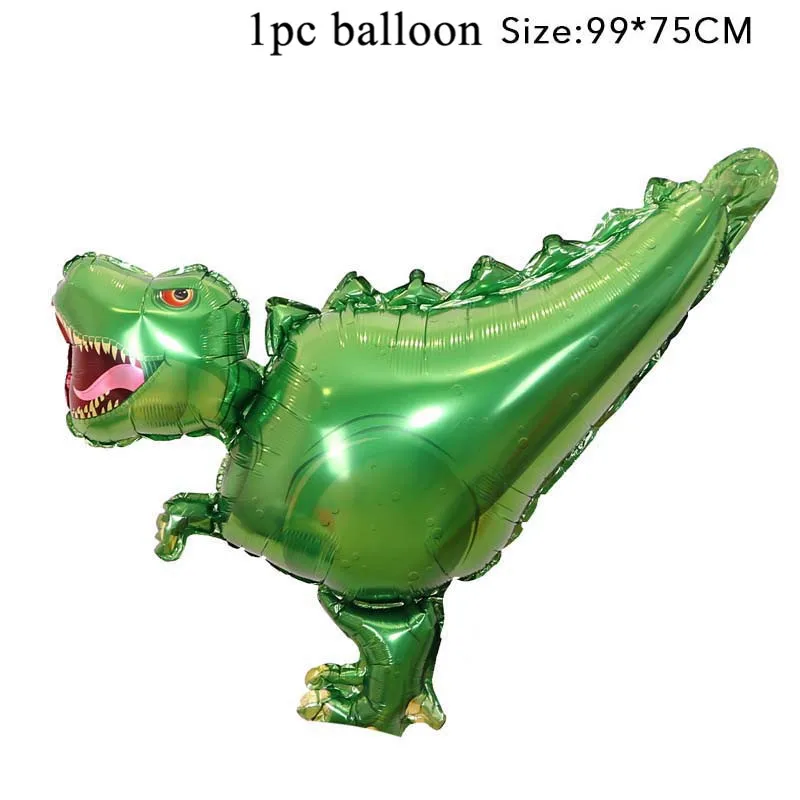 1pc large balloon 3 Динозавр ПВХ фольга Висячие завитки динозавр день рождения украшения Детские сувениры Юрский динозавр Потолочные Подвесные гирлянды принадлежности - Цвет: 1pc large balloon 3