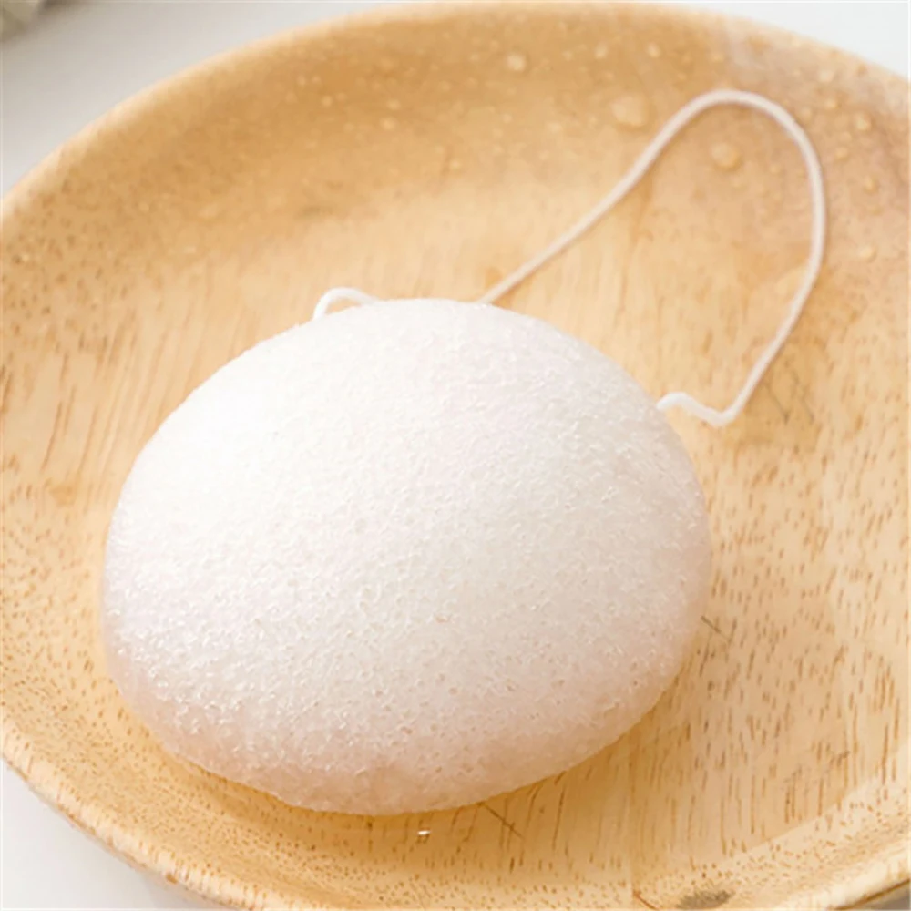 1pc Konjac Washing Face Sponge Soft Natural Face Cleaning Puff Exfoliating Makeup Remover Cleaner Cosmetics Makeup Tool