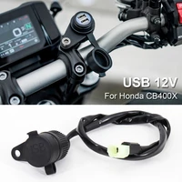 new motorcycle usb charging socket 12v to quickly charge mobile phones motorcycle accessories for honda cb400x cb 400 x cb400x