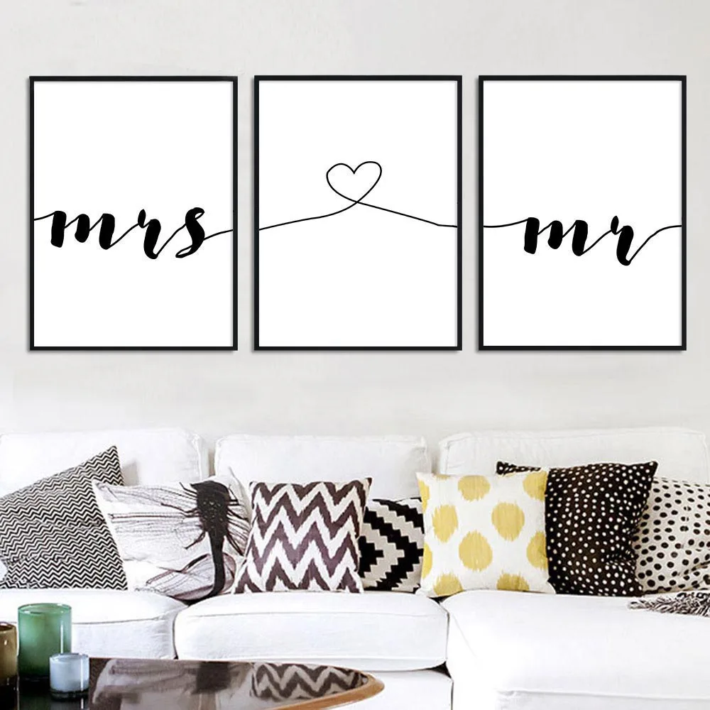 Семейный Простой Настенный постер с цитатами Минималистичная печать картина на