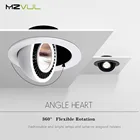 Светодиодный встраиваемый потолочный светильник, вращающийся на 360 градусов, светодиодный светильник 5 Вт, 10 Вт, 18 Вт, светодиодный светильник AC85V-265V, потолочный Точечный светильник со светодиодным Драйвером