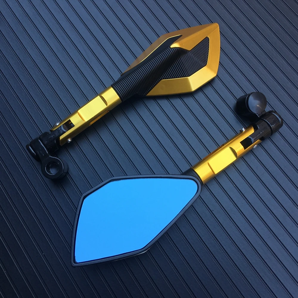 Пара 8 мм 10 CNC алюминиевый мотоцикл зеркало заднего вида Боковые Зеркала Руль для