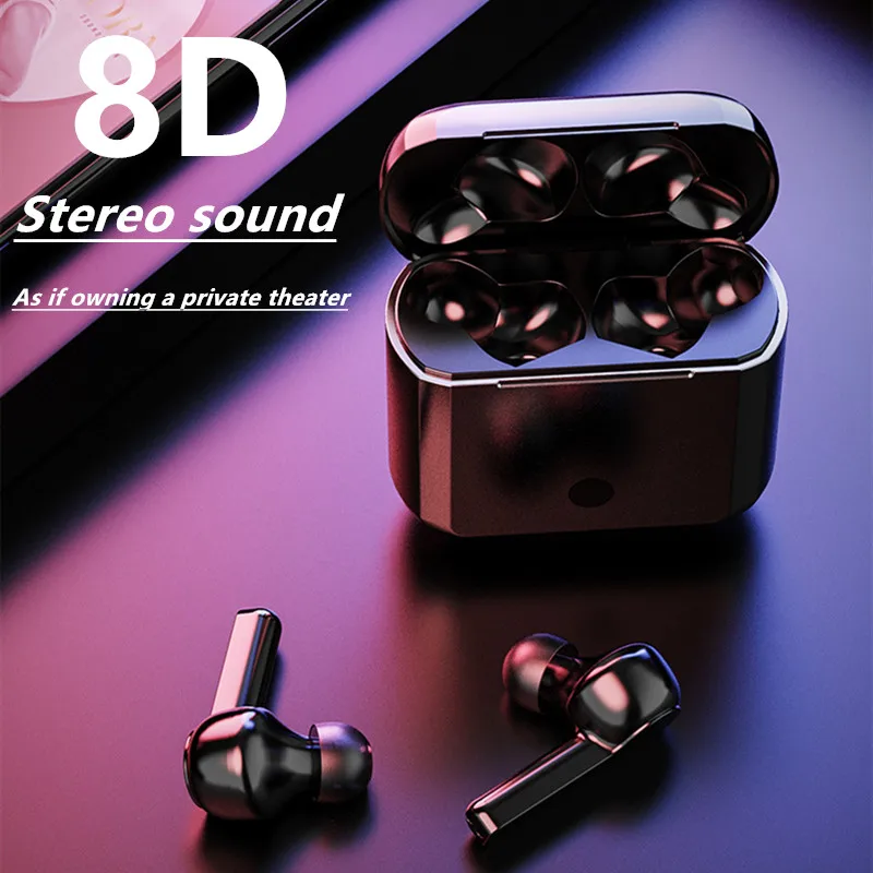 Новинка A12 TWS Bluetooth наушники 8D стерео объемная беспроводная гарнитура отпечатков