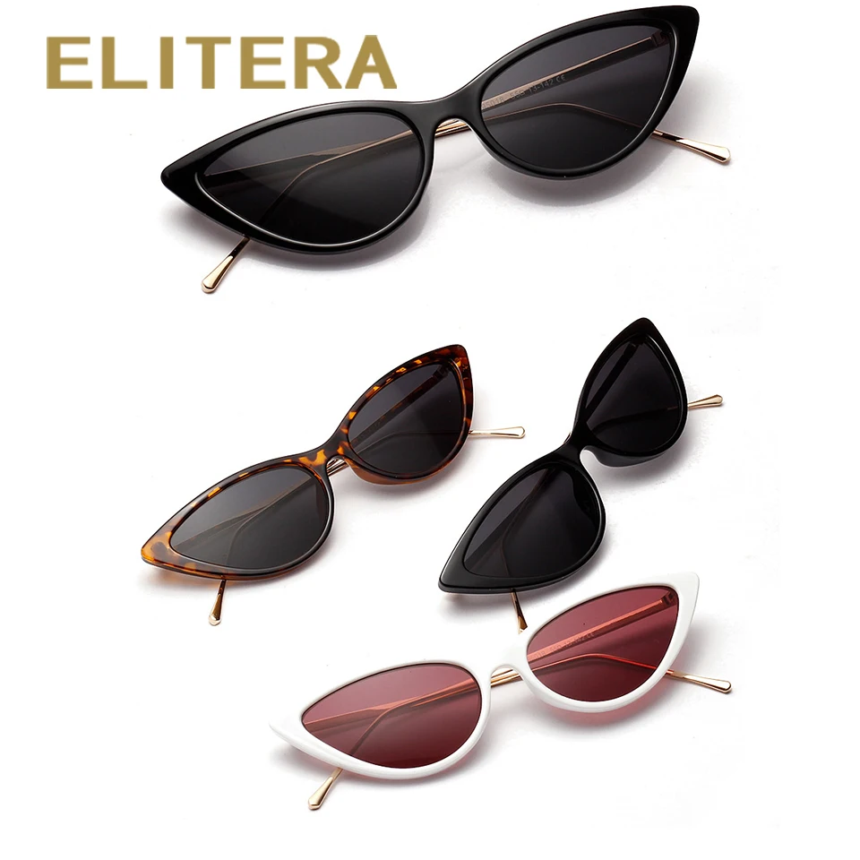 ELITERA Slim оправа кошачий глаз солнцезащитные очки для женщин оптика с защитой от