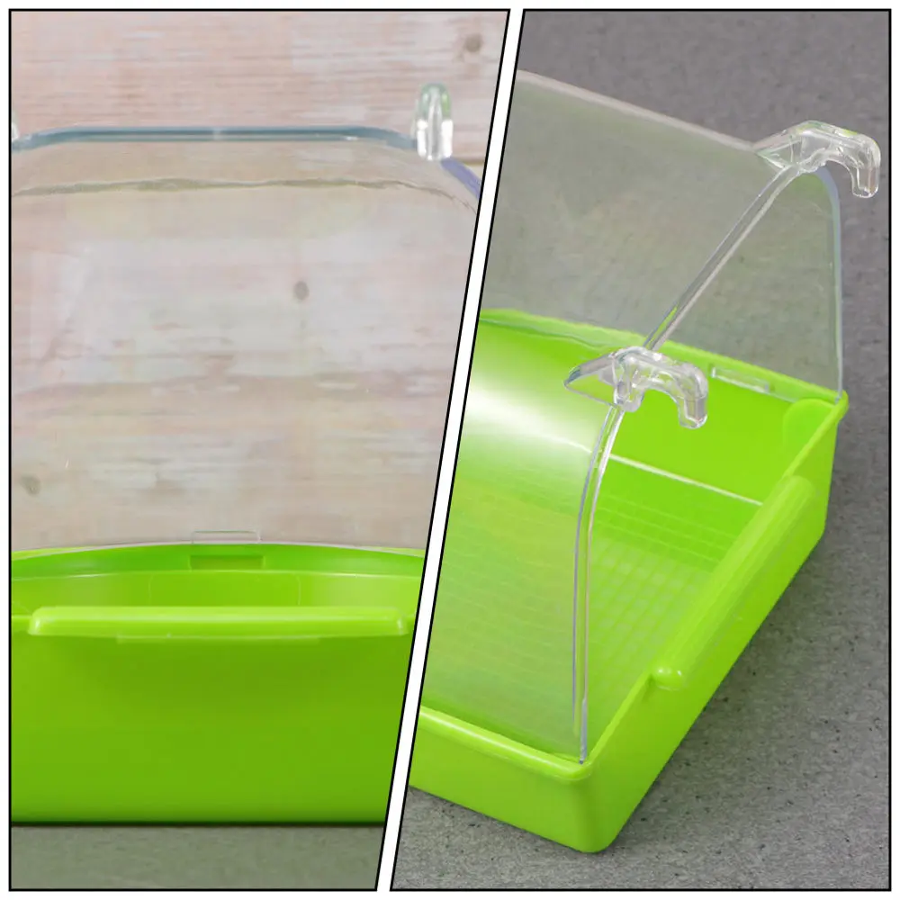 

2Pcs Creative Bird Bathing Tubs Practical Caged Bird Bathtubs Shower Supplies