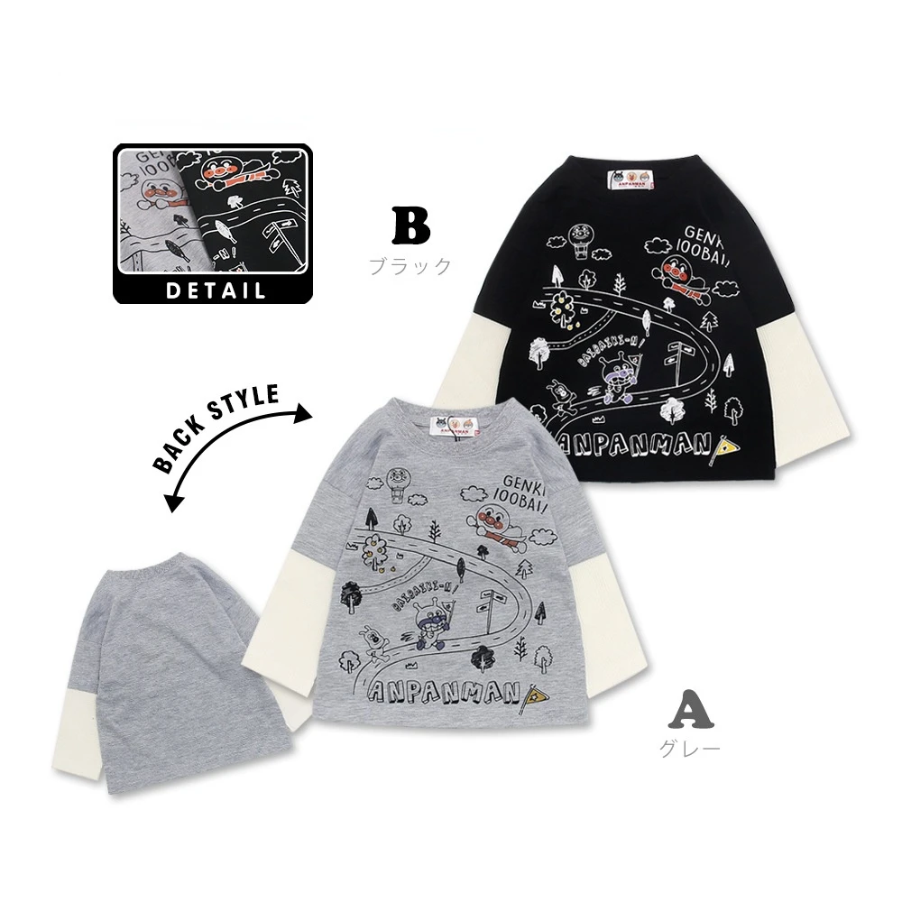 

Детская одежда, футболки, хлопковая Детская рубашка, топы для малышей, мультяшный анпанман, трикотажная одежда с длинными рукавами