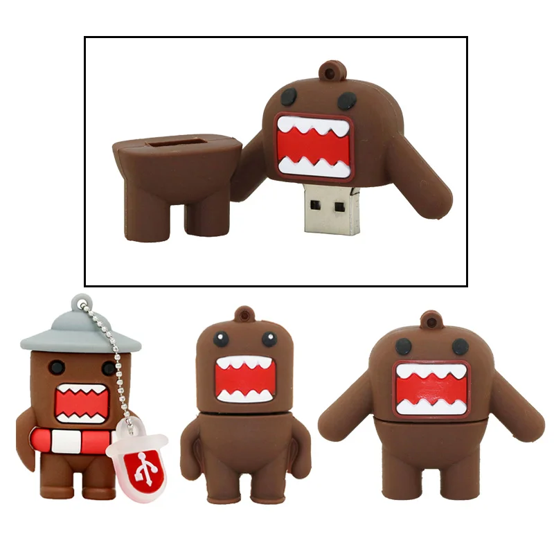 

Pen Drive Japanese Cartoon Big Doll Domo Kun Girl Lovely Creative Usb Pendrive 4GB 16GB 32GB 64GB Usb Flash Disk U Disk