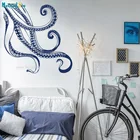 Наклейки на стену с изображением осьминога, виниловые, съемные, с морскими животными, самоклеящиеся, YT5008