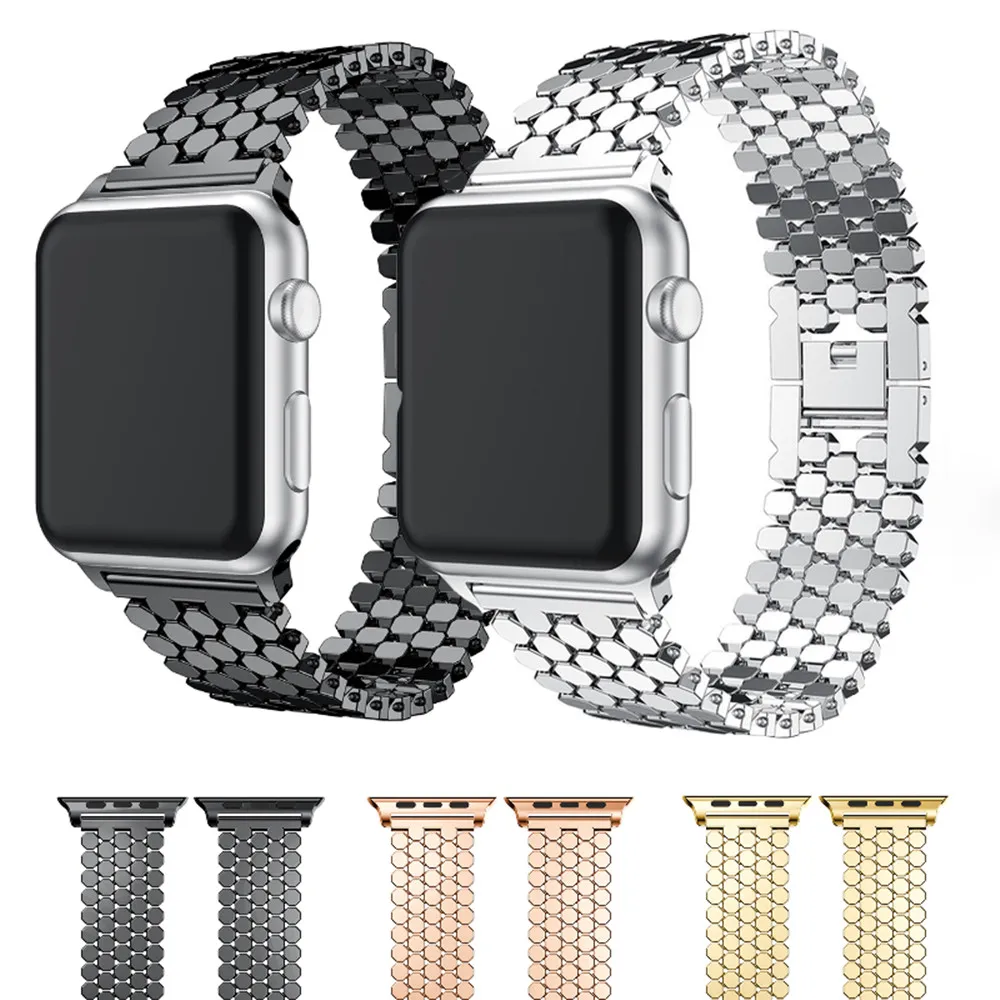 Stainless Steel Strap For Apple Watch Band 45mm 41mm 44mm 40mm 38mm 42mm Watchband Metal Bracelet For iwatch Series 7 6 se 5 4 3