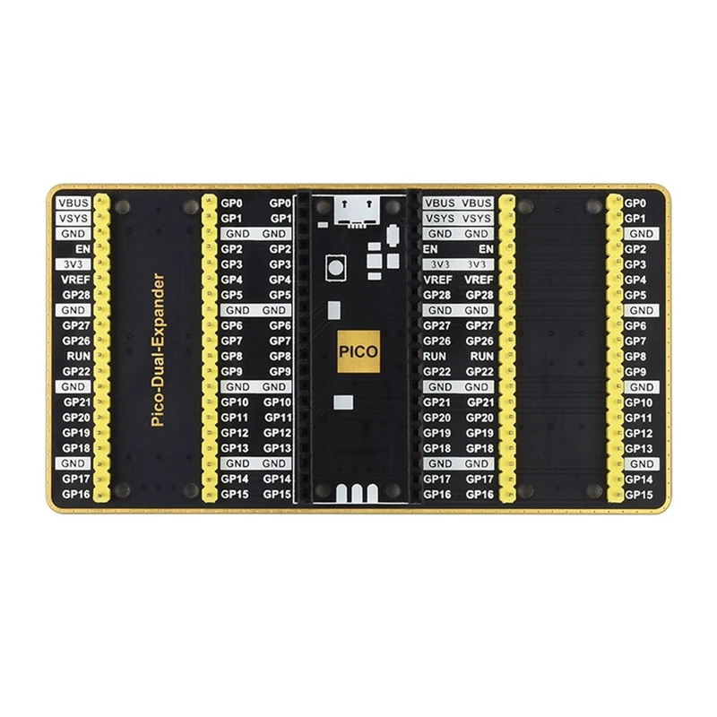 Dual GPIO Expander for Raspberry Pi Pico 2 Sets of Male Headers Support USB External Power Supply | Электроника