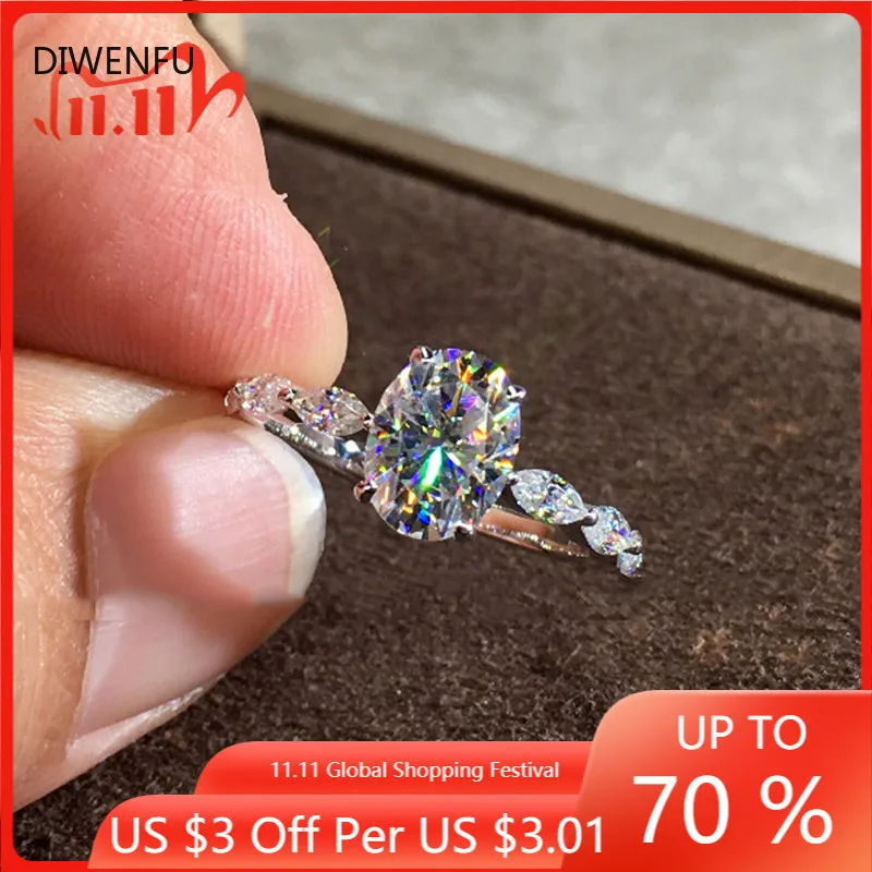

Diamond Wedding S925 Silver Rings Woman Cute/Romantic Wedding Bands Rings Luxury Silver Love Couple Diamond Fine Jewelry Women