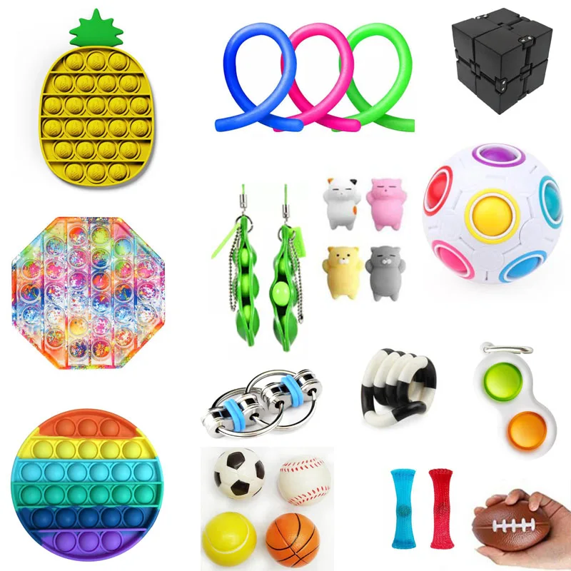 Набор игрушек-фиджет для снятия стресса Волшебный мини-куб Infinity простой