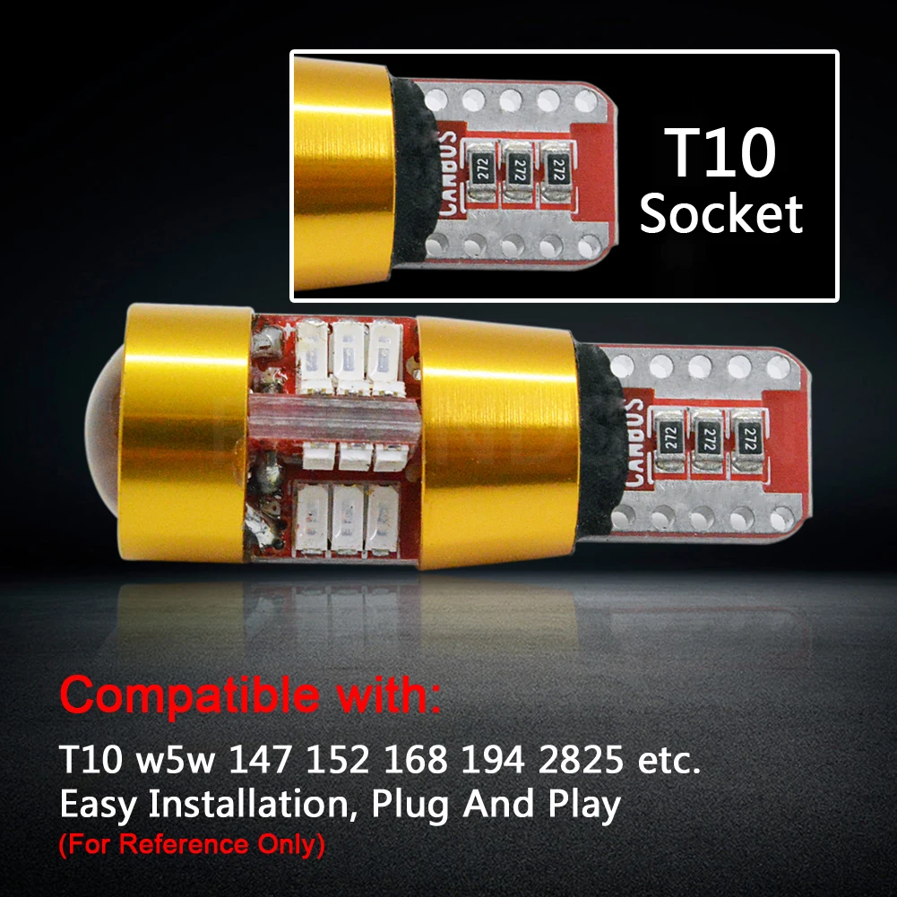 2x T10 W5W LED Canbus сигнасветильник в 24SMD автомобильный внутренний багажник боковая