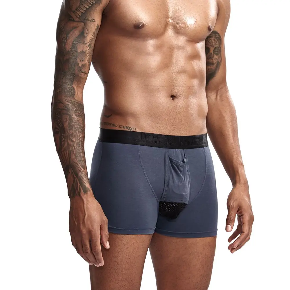 JOCKMAIL модал Мужское нижнее белье боксершортики сетка Мошонка уход капсула функция молодежное здоровье сеульская выпуклая разделительная пестрые трусы
