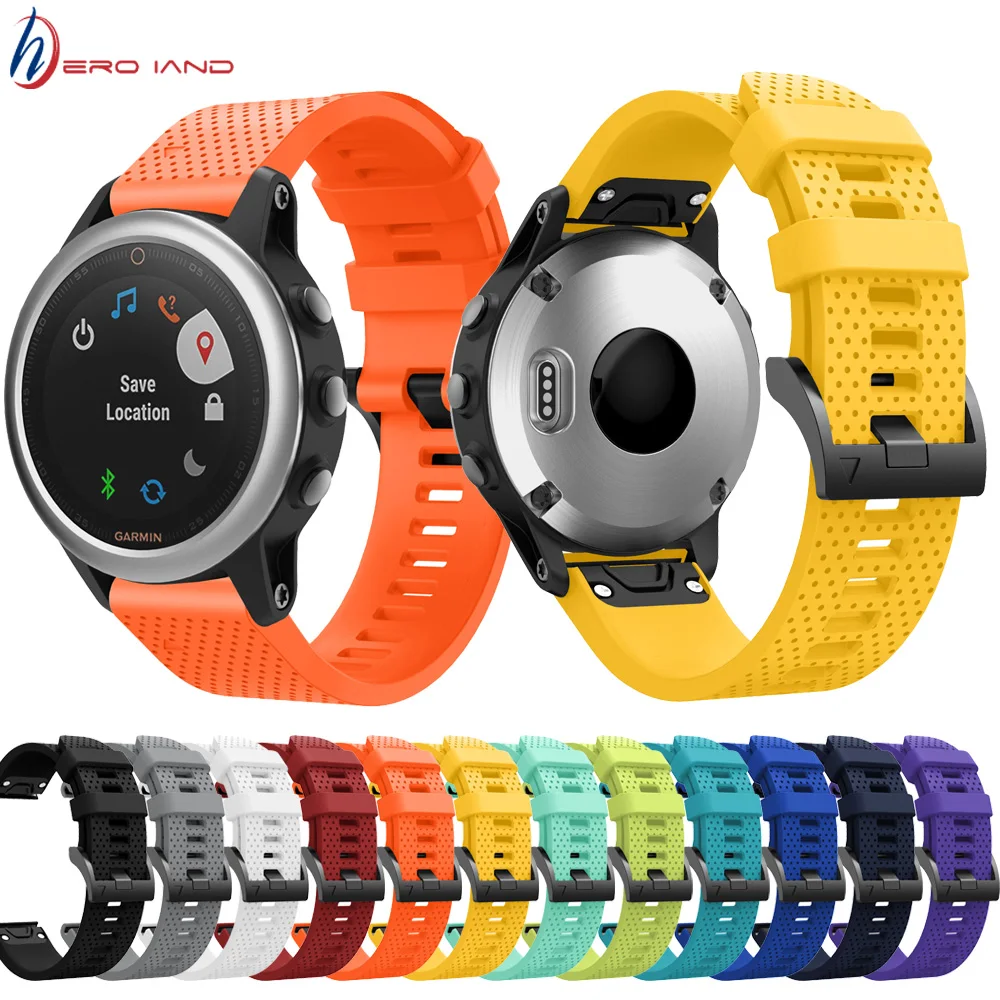 Мягкий силиконовый браслет ремешок на запястье для Garmin Fenix 5S 6S pro GPS Смарт-часы с