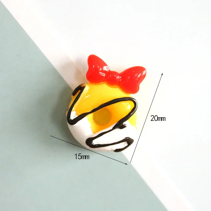 Qiyue Cute cartoon Mini Donut bow Resin Refrigerator Stickers Whiteboard Notes Home Decoration Accessories souvenir | Дом и сад