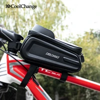 coolchange bicycle top tube bag front mtb bike bag 6 5 touch screen phone waterproof cycling frame bag ciclismo bike accessories