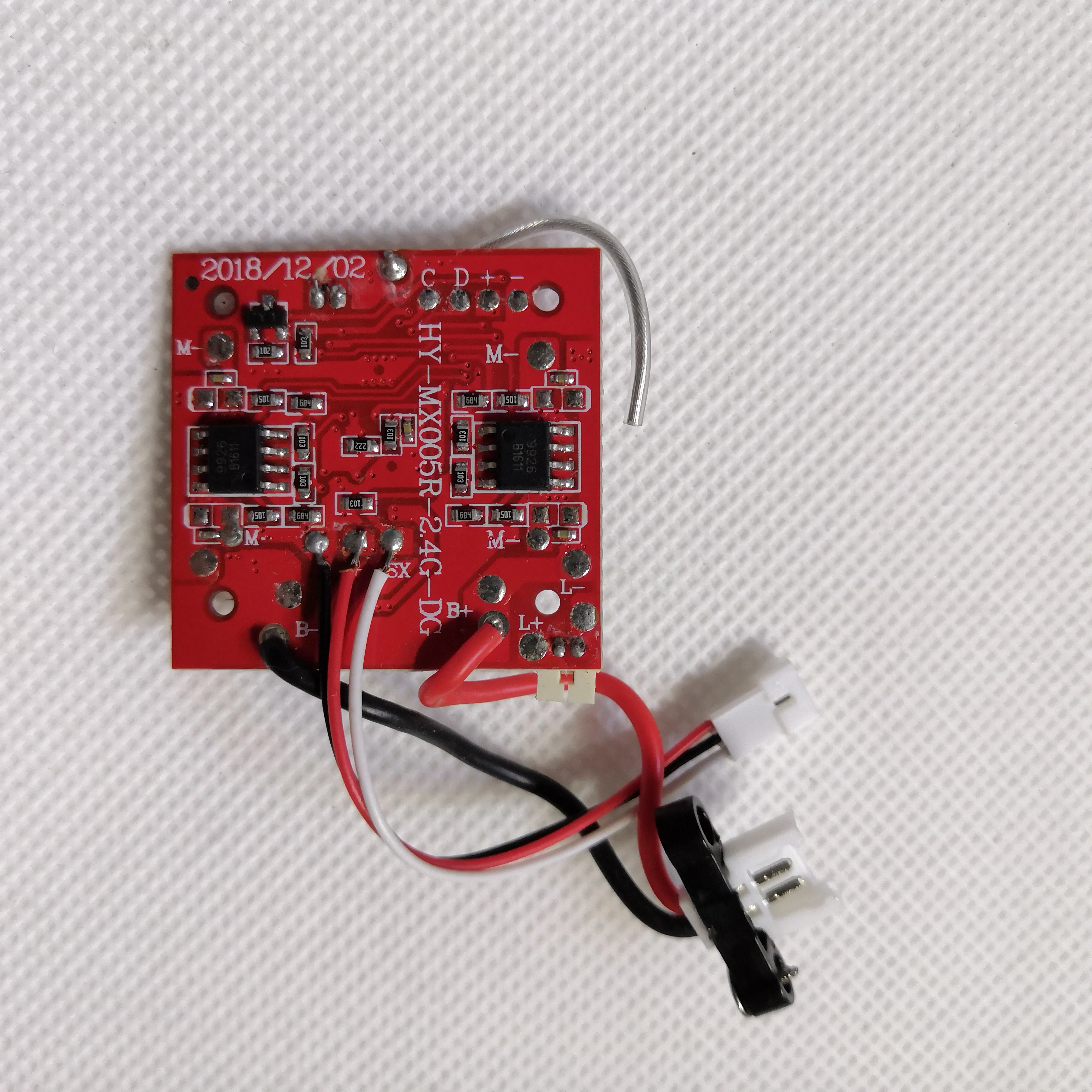 KY601S PCB плата приемника часть схема для 4CH 6-осевой Радиоуправляемый вертолет Quadcopter