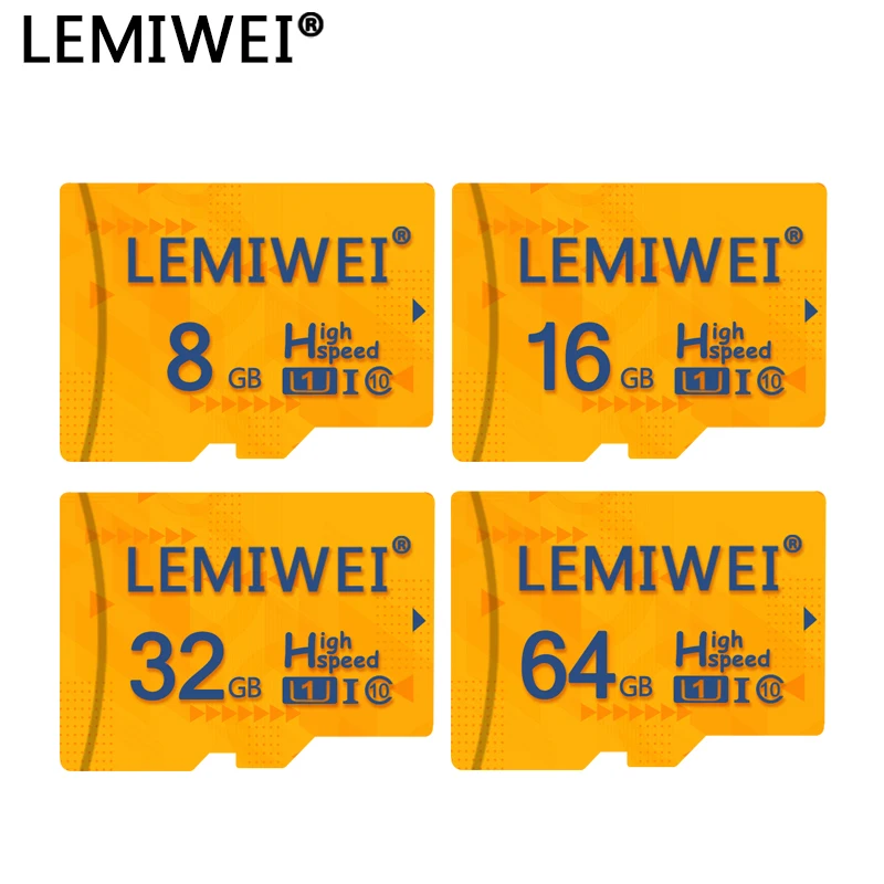 LEMIWEI высокоскоростной новый 8 ГБ 16 32 64 Гб карта tf/micro sd cartao de memoria класс 10 U1