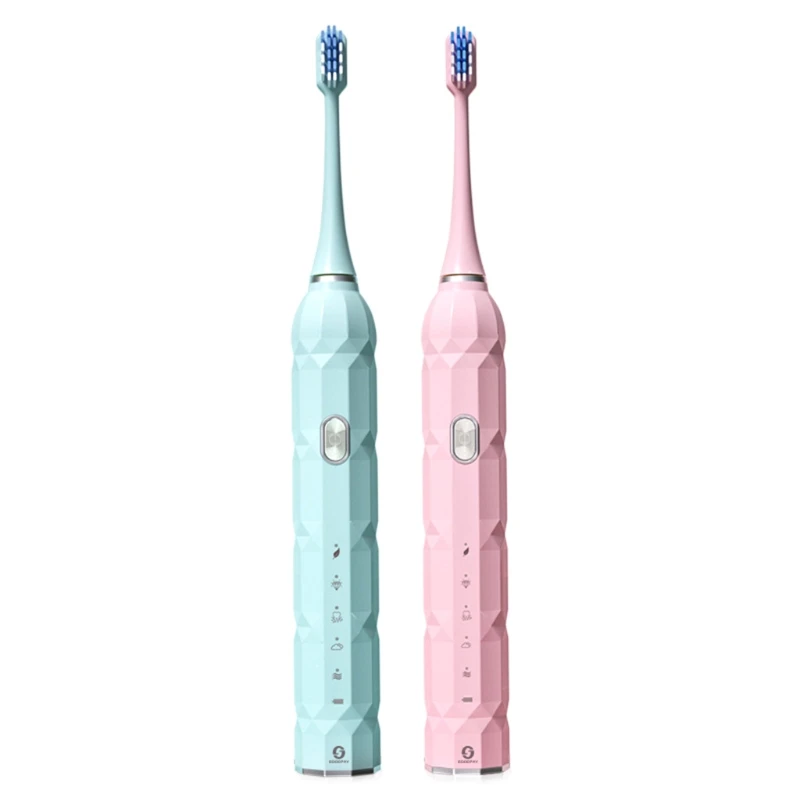 

Electric Toothbrush with 5 Soft Brush Heads Fast Charge 4 Hr Last 75 Days Rechargeable Power Sonic Toothbrushes Adult