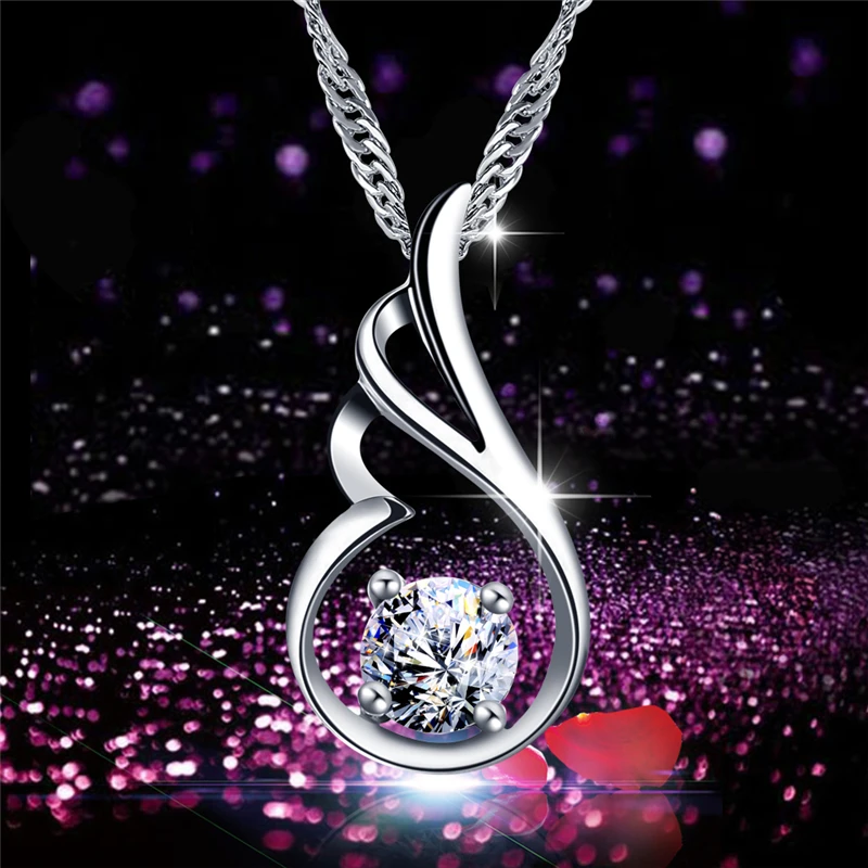 2019 новый хит продаж изысканный Ангел крылья пара ожерелье AAA кубический цирконий