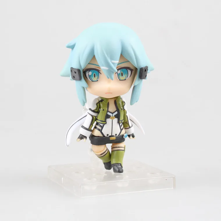 Новая Аниме Фигурка Sword Art Online II SAO 452 # Asada Shino Sinon Q Ver ПВХ 9 см модель лица сменная