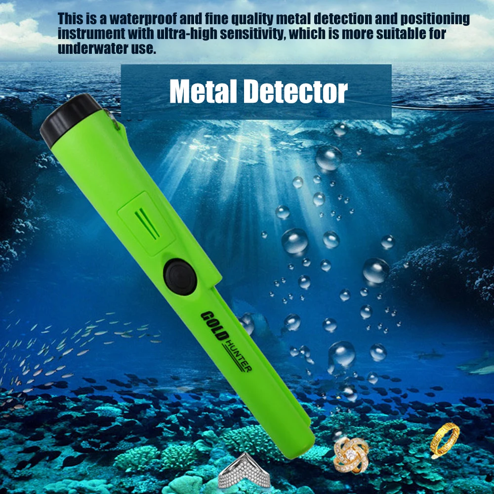 

Waterproof High Sensitivity Handheld Metal Detector Treasure Archaeological Gold Locator with LED Light