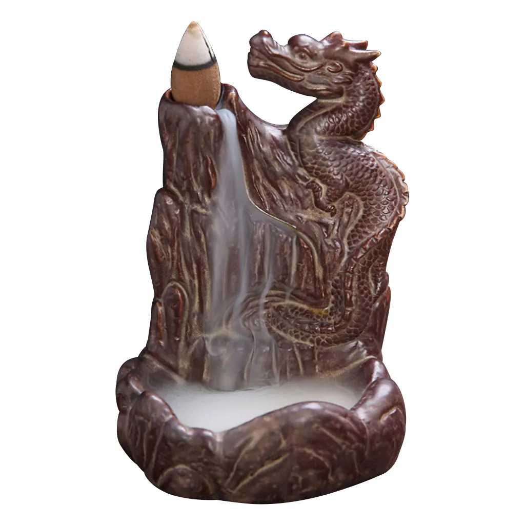 best selling 2020 products With 20 pcs Backflow incense cones / Retro Handmade Porcelain Ceramic support dropshipping | Дом и сад