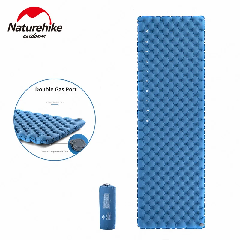 

Naturehike 40D Nylon TPU Double-Airbag Sleeping Pad Inflatable Mat Portable Camping Mattress Air Cushion For Outdoor Tent