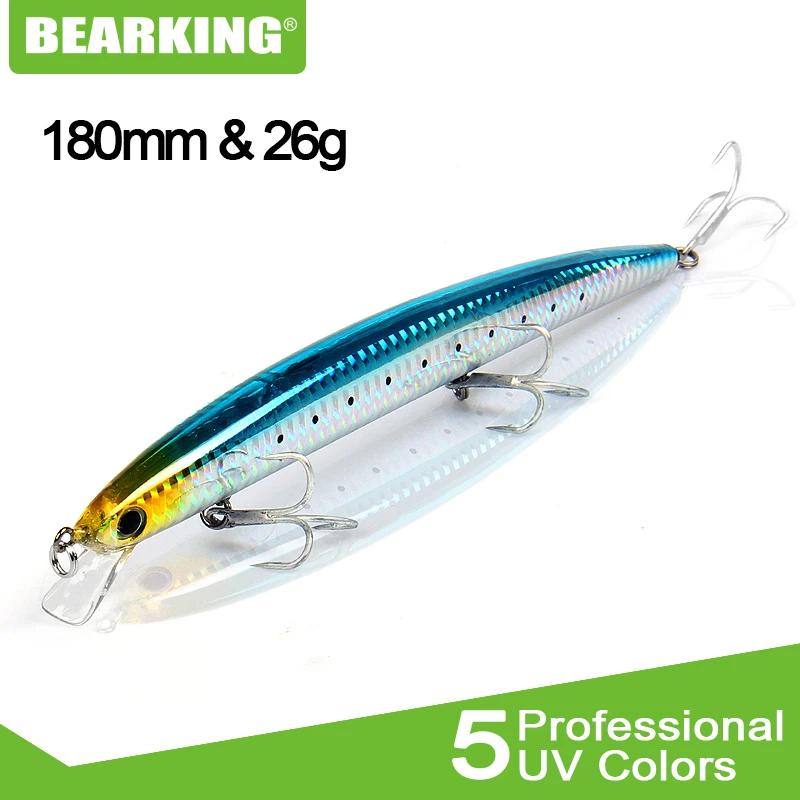 Bearking 2017 рыболовные приманки каждое изделие в одной партии 5 шт. Minnow 18 см 26 г