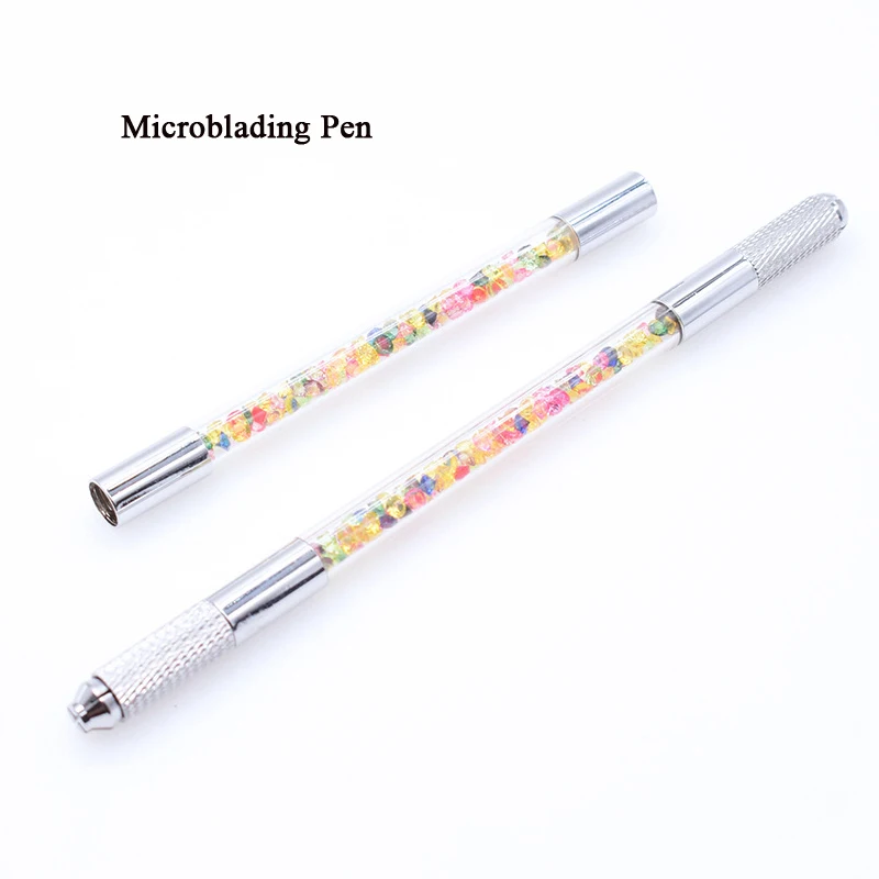 

Double Headed Microblading Manual Pen Crystal 3D Eyebrow Lip Permanent Makeup Shading Pen Tatoo Hand Tool PMU Accessory Supply