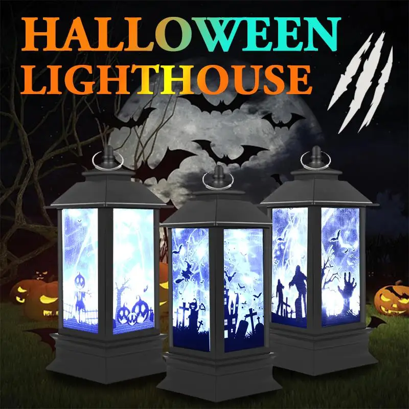 

Halloween LED Pumpkin Light Pumpkin Lamp Romantic Party Garden Home Decor Creative Skeleton Kids Bat Spider Hanging Lantern
