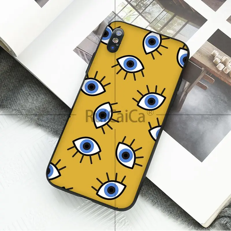 Ruicaica Egypt evil eye DIY роскошный высококачественный защитный чехол для Apple iPhone 8 7 6 6S Plus X