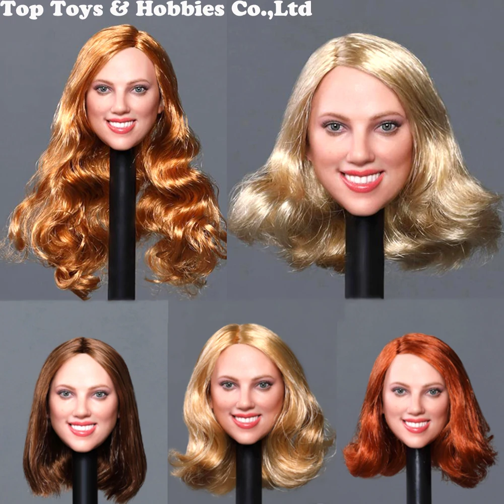 GACTOYS GC033 1/6 Европа США красивая девушка Charlize Theron голова Scarlett Johansson смайлик резьба