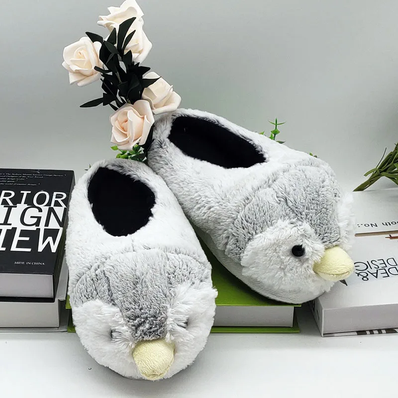 Penguin Specia Offer Custom Warm Winter Lovers Home Slippers Thick Soft Bottom Shoes Floor Fur Timber Land Snow | Обувь