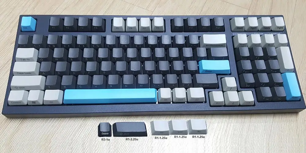 FC660 FC980M колпачки для ключей синий темно-серый светильник-серый OEM PBT Лазерная