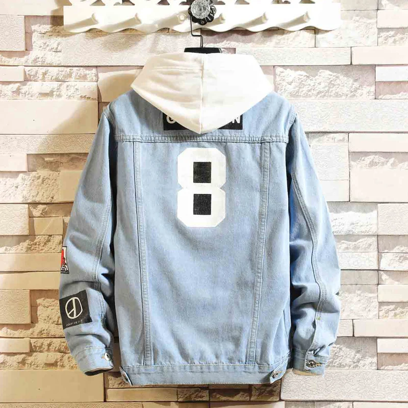 Новинка 2020 джинсовая куртка для мужчин ковбойская в стиле хип-хоп уличная одежда