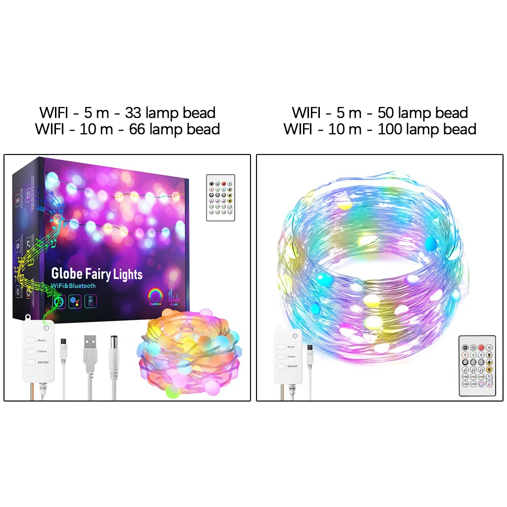 

RGB-гирлянда светодиодная с таймером и Wi-Fi