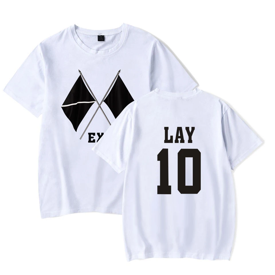 Новый альбом KPOP EXO 2019 шестое издание футболка с принтом WE ARE ONE женская/Мужская
