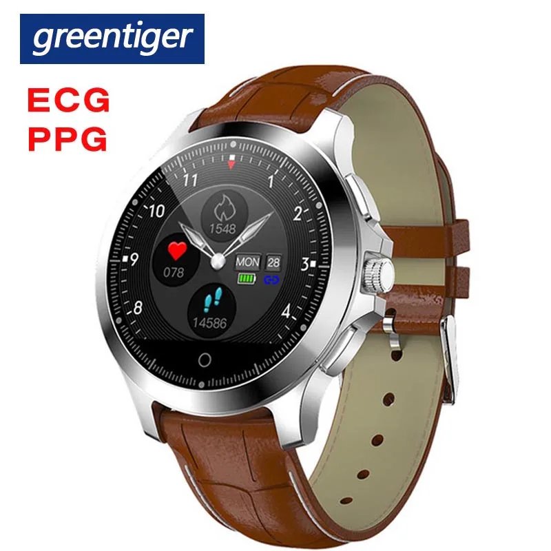 Greentiger W8 Смарт-часы ECG+ PPG монитор сердечного ритма фитнес-трекер Водонепроницаемый Bluetooth спортивные умные часы для мужчин и женщин VS L5 L7
