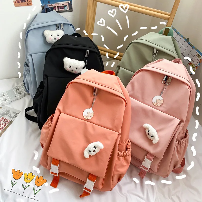 

Schoolbag female Korean ulzzang vintage feeling girl student lovely cartoon versatile leisure large capacity backpack