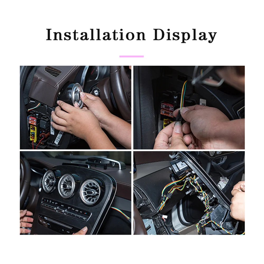 

Turbine outlet LED lights for W205 GLC Mercedes benz C GLC class front air condition vent inlet center console ambient lights